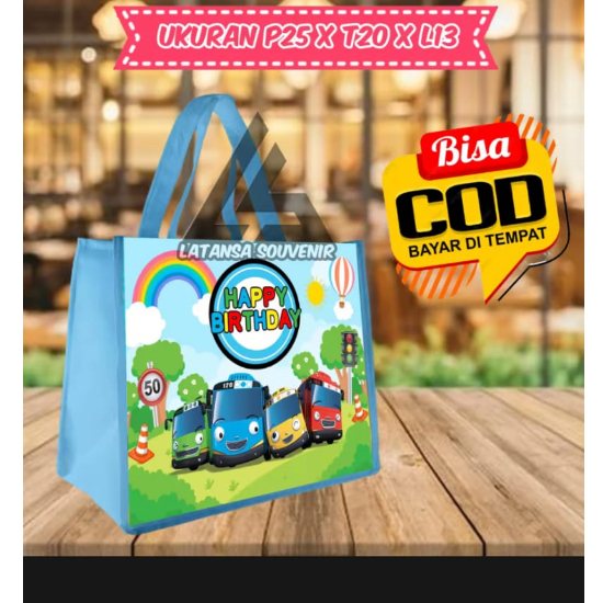 

Tas Tayo Murah Tas souvenir ultah goodie bag ulang tahun murah tas muat KFC snack ultah tas ulang tahun anak termurah dan terlaris Tas Tayo Tas Bis Tayo tas tayo the little Bus