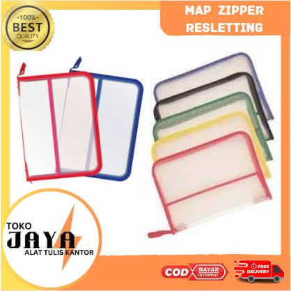 

Map Zipper Resleting Bag Plastik Map File Kertas Serbaguna Map Folio Map Jaring Resleting Gratis Ongkir