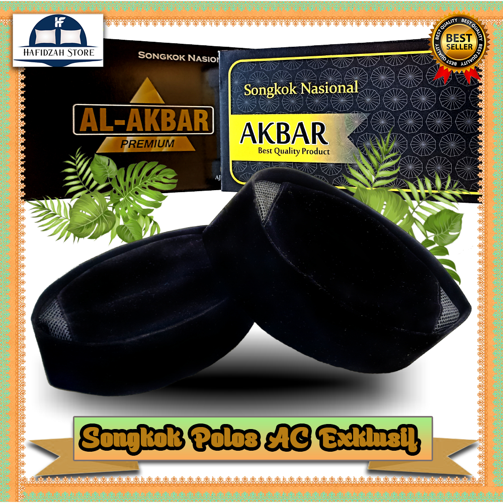 Peci Hitam Polos / Tinggi 9 CM / Songkok AC / Songkok viral / peci hitam