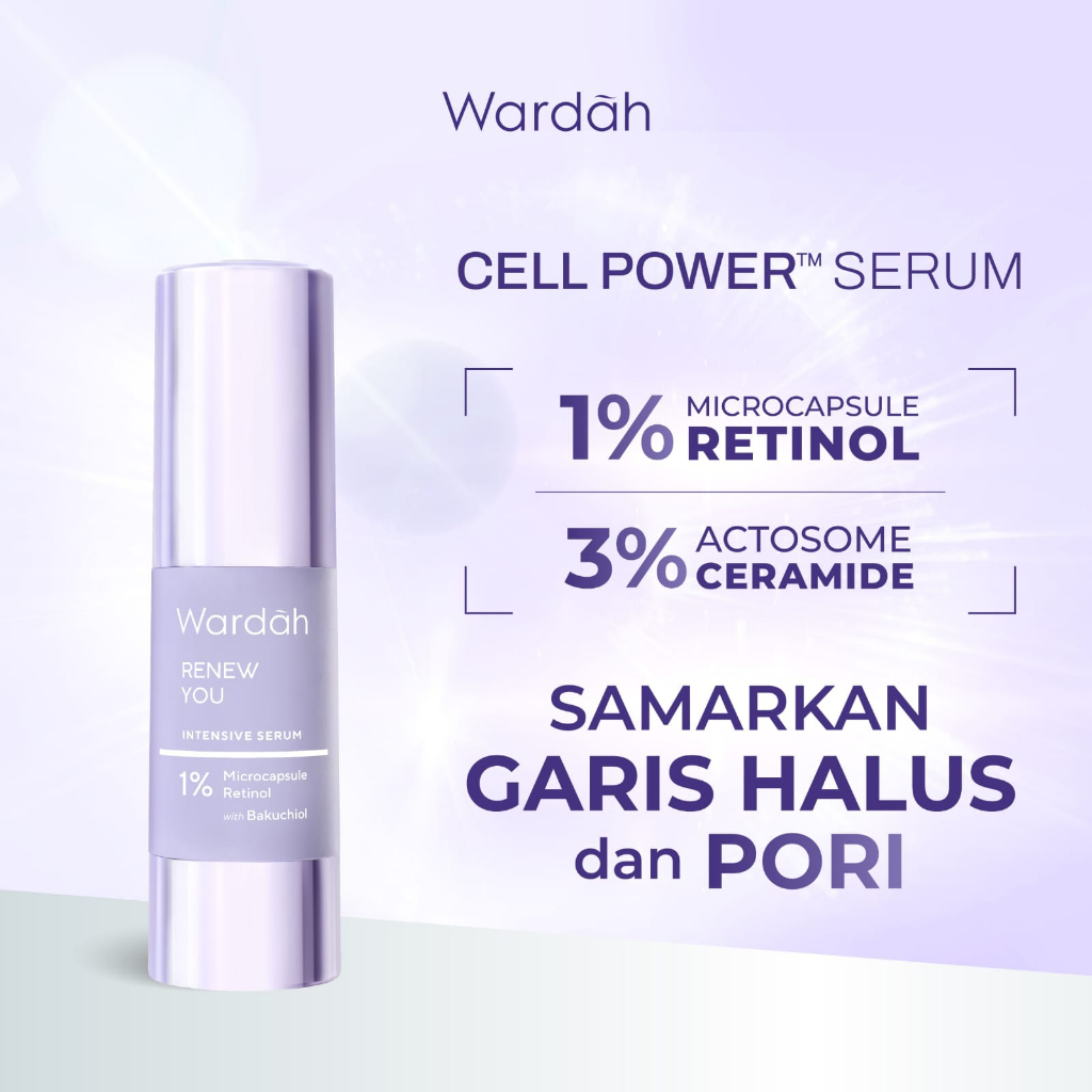 Wardah Renew You Anti Aging Intensive Serum#Wardah Serum Anti Aging Samarkan Garis Halus