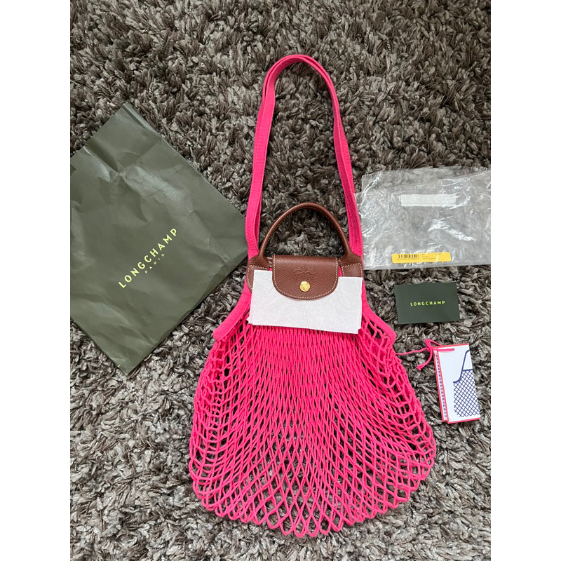 Preloved - Authentic Longchamp Le Pliage Filet size L in Candy Color