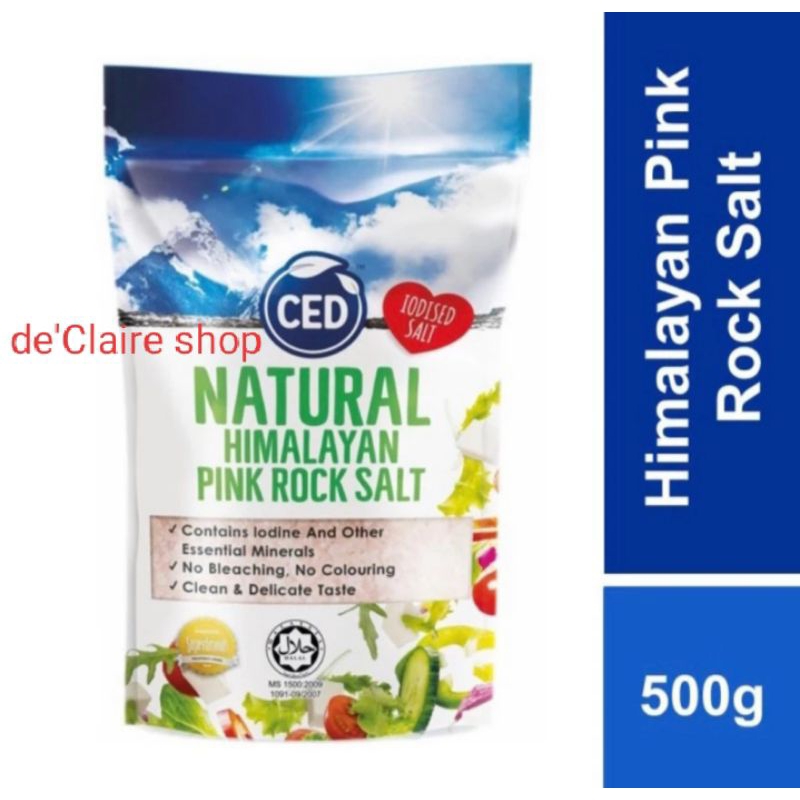 

CED Natural Himalayan Pink Rock Salt Garam Himalaya 500gr