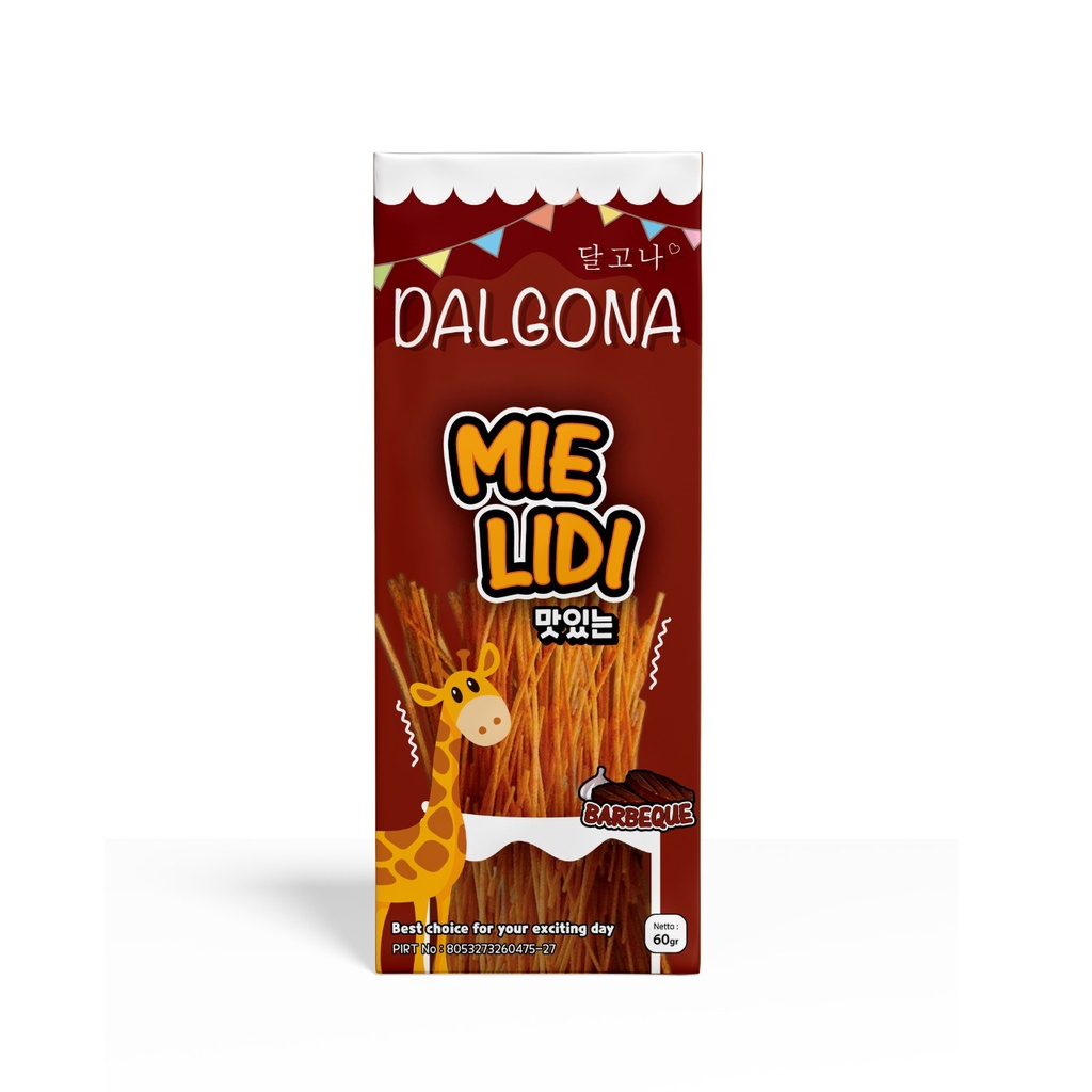 

DALGONA MIE LIDI BBQ 60GR | CEMILAN ENAK