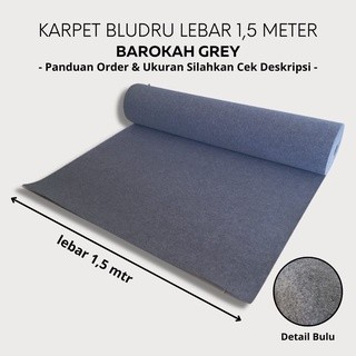 Karpet Polos Meteran Bludru 1m x 1,5m Karpet Bludru Pameran Karpet Meteran - BAROKAH