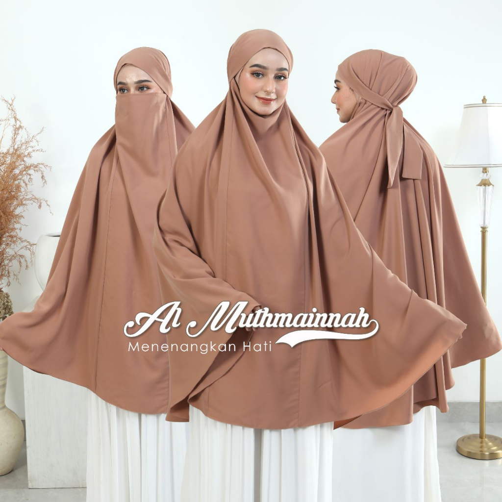 TERPOPULER Premium French Khimar Hijab Jilbab Niqob Cadar Syari Wolfis Adem Jumbo XL - XXL Bisa