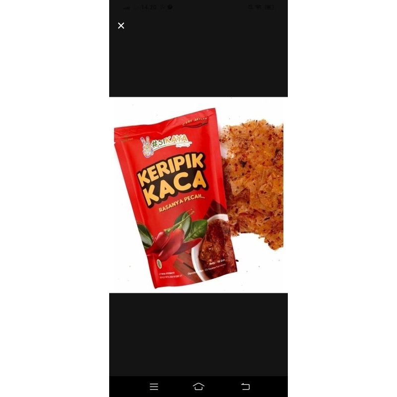 

kakarak food keripik kaca 100gm