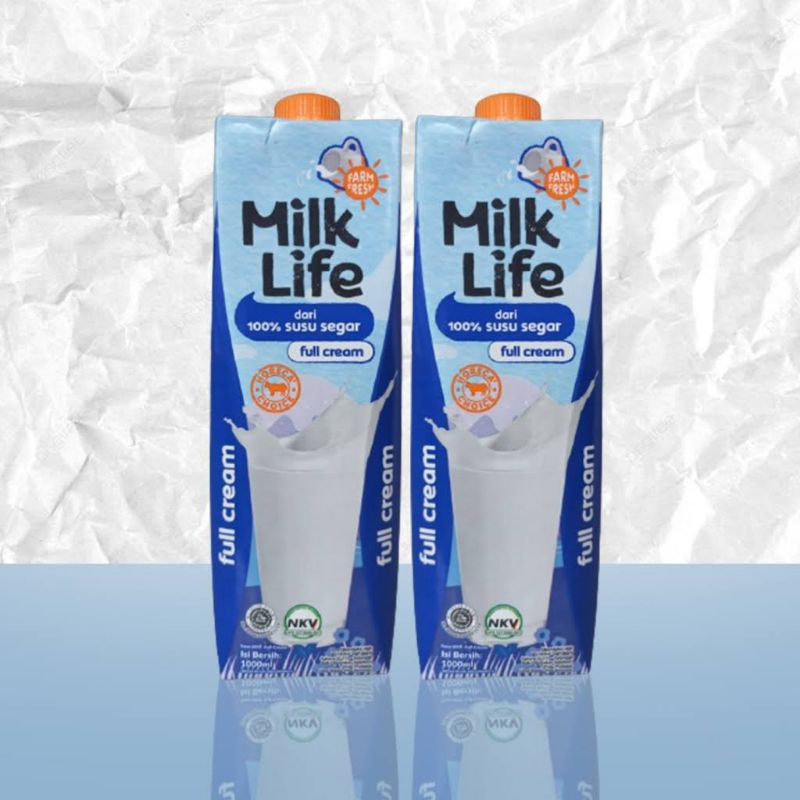 

Susu UHT Full Cream Milk Life 1 Liter