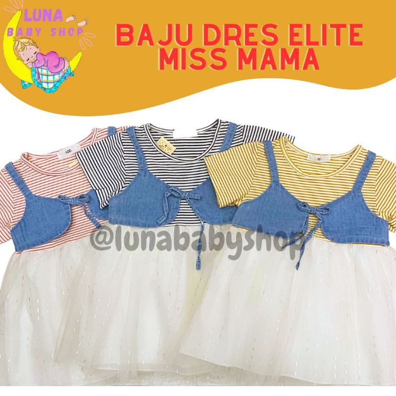 Dress Anak Import Tutu "Elite Miss MaMa" 90-120