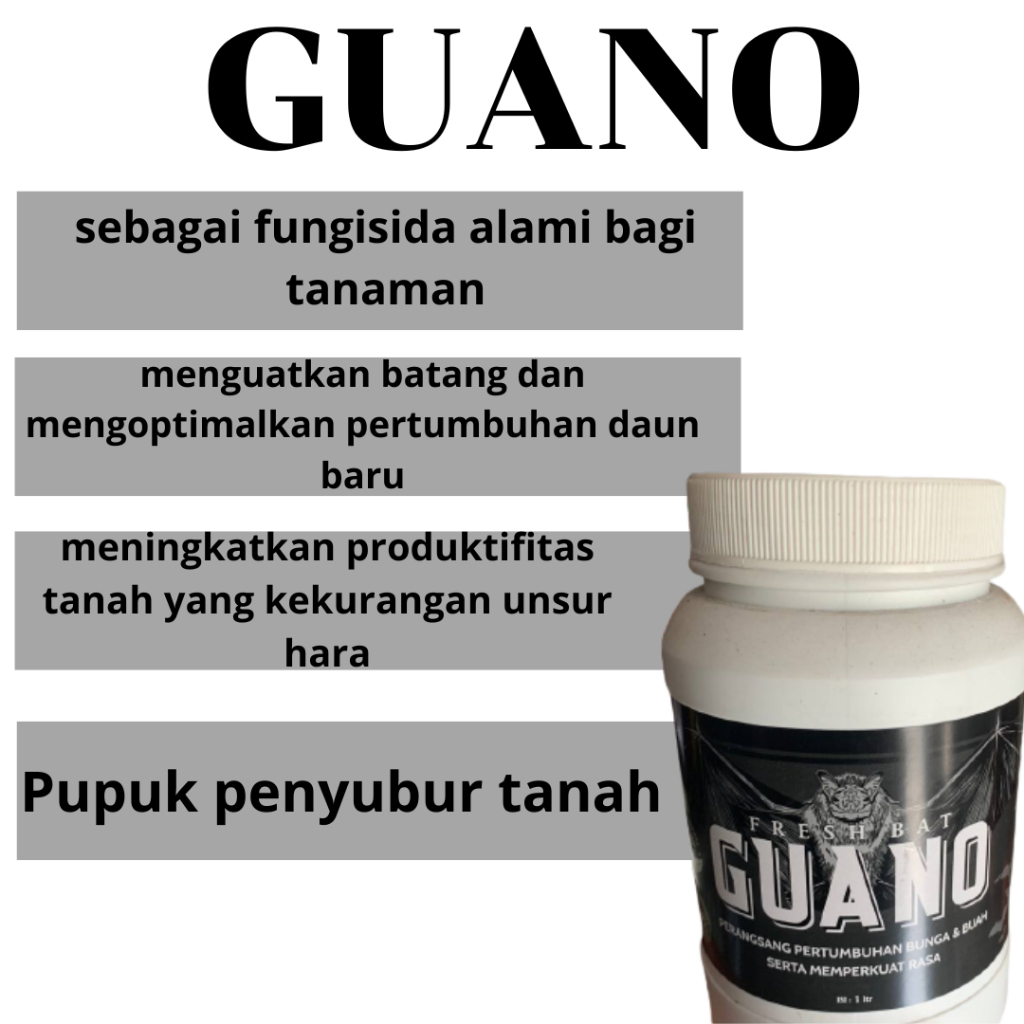 Guano kohe kelelawar pupuk penyubur tanah