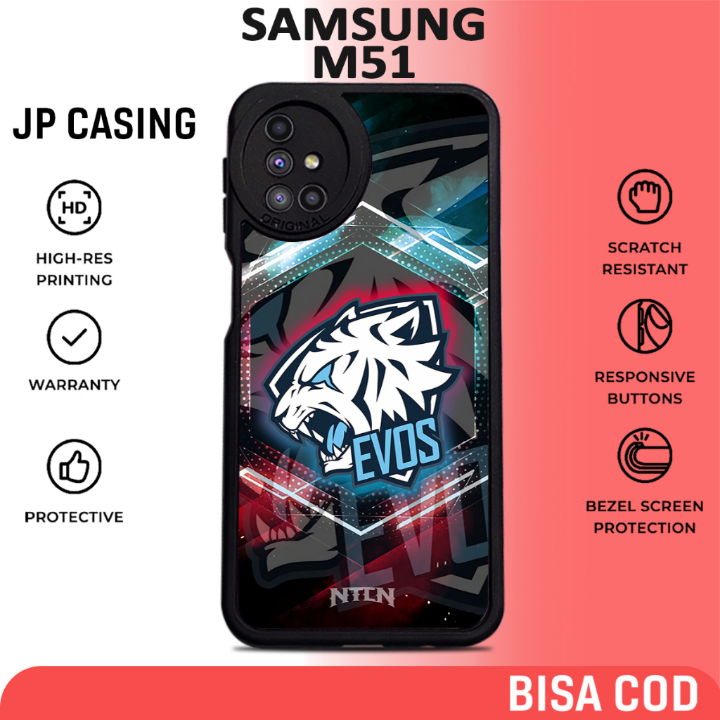 Case Samsung M51 [ EVOS ] Casing Samsung M51 Hardcase Softcase Premium Glossy