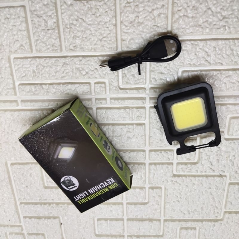Center mini gantungan kunci LED cob USB casan tipe-C