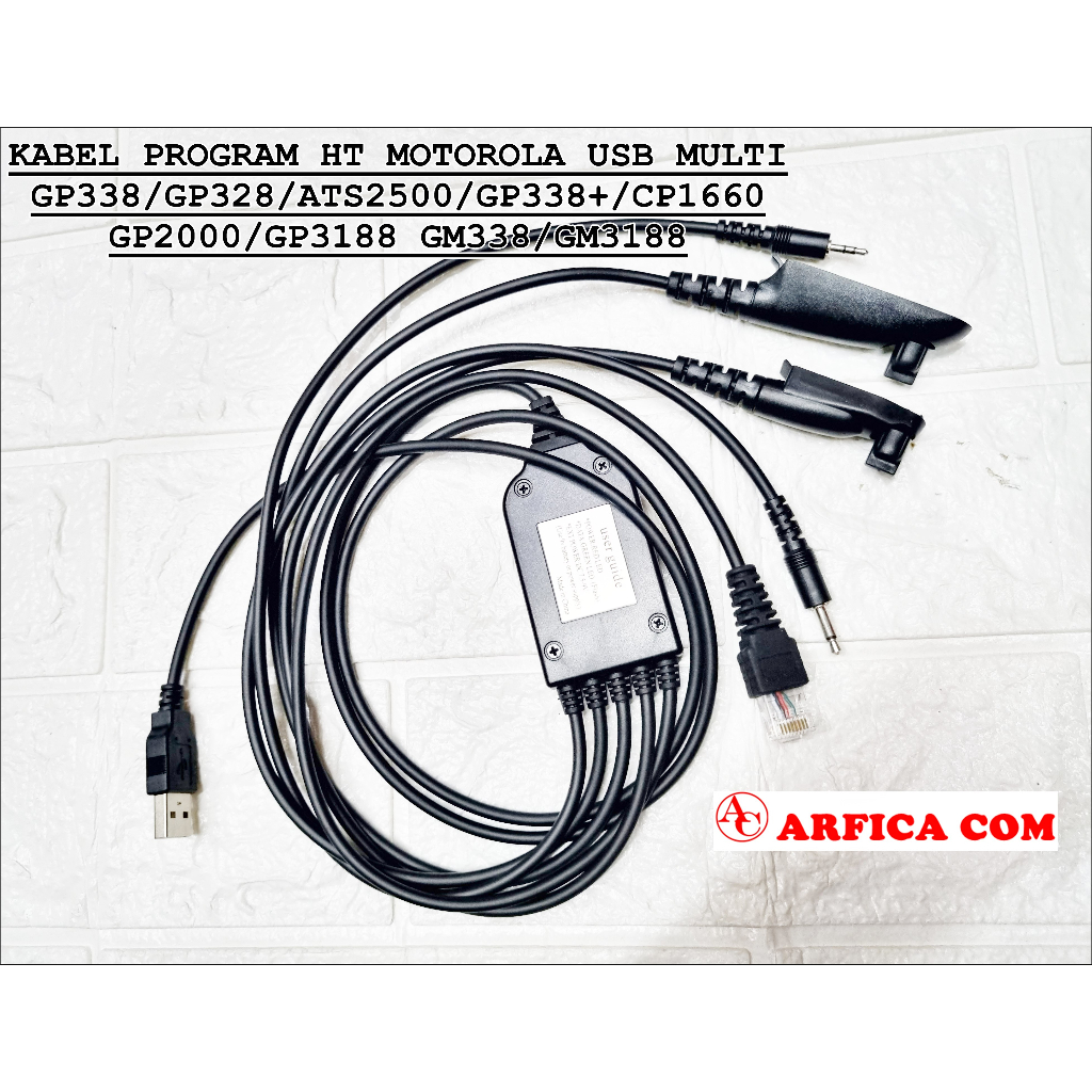 KABEL DATA PROGRAM HT MOTOROLA GP 338 GP 328 CP 1660 GM 338 GP 3188 GP 2000 MULTI USB ORIGINAL