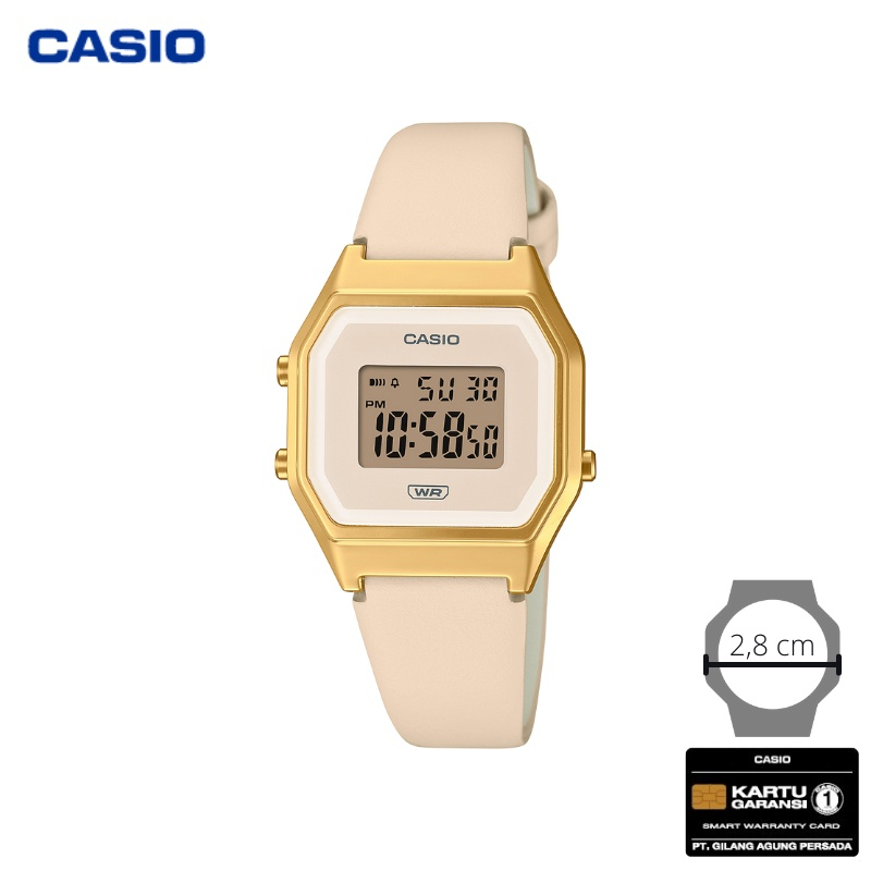 JAM TANGAN WANITA CASIO LA-680WEGL-4 ORIGINAL - LA680WEGL GOLD CASIO ORIGINAL | jam tangan casio