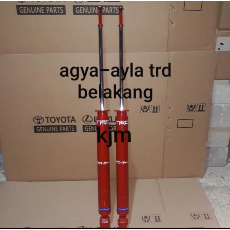 shockbreaker toyota agya ayla trd belakang