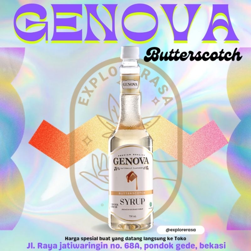 

Genova syrup rasa butterscost isi 750ml