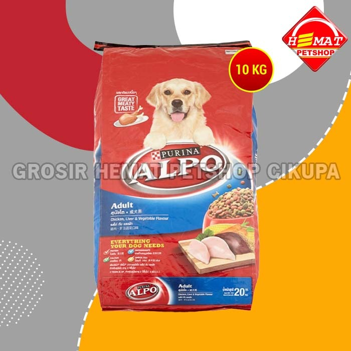 Makanan Anjing Alpo Chicken Liver Vegetable 10 Kg / Alpo Adult 10Kg