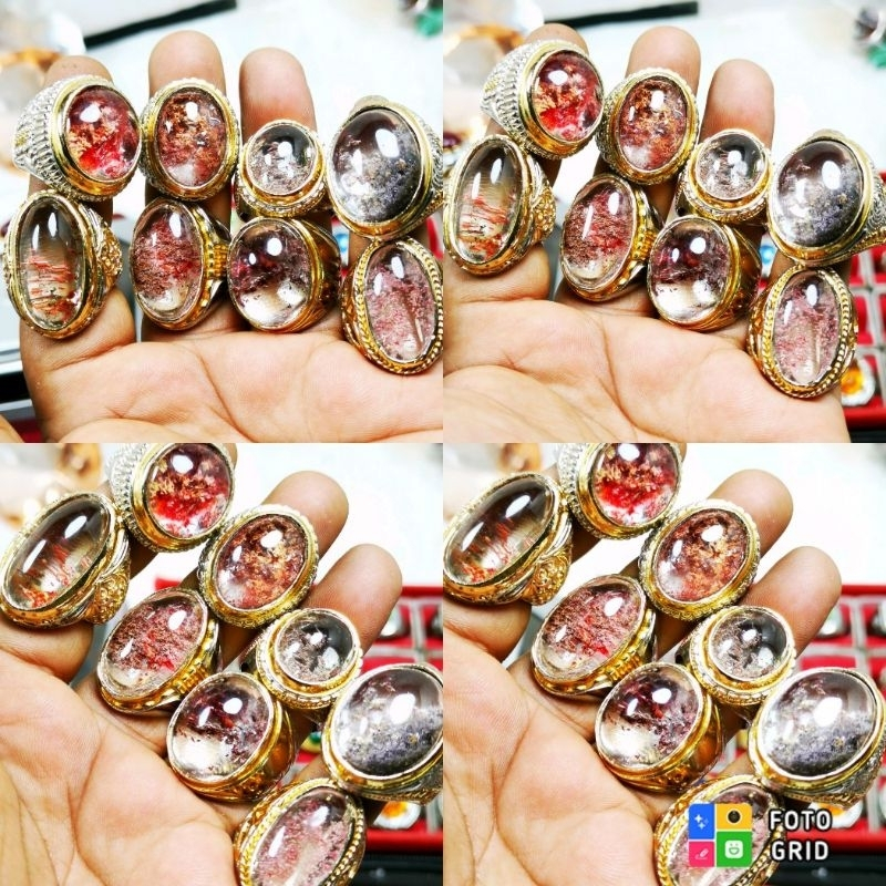 Batu asli natural kecubung karang