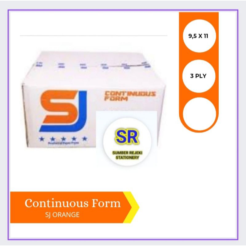 

CONTINUOUS FORM ORANGE ( 9,5 x 11 ) 3 PLY