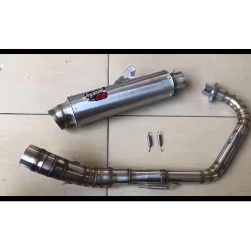 Knalpot full cacing bulat begundal CB