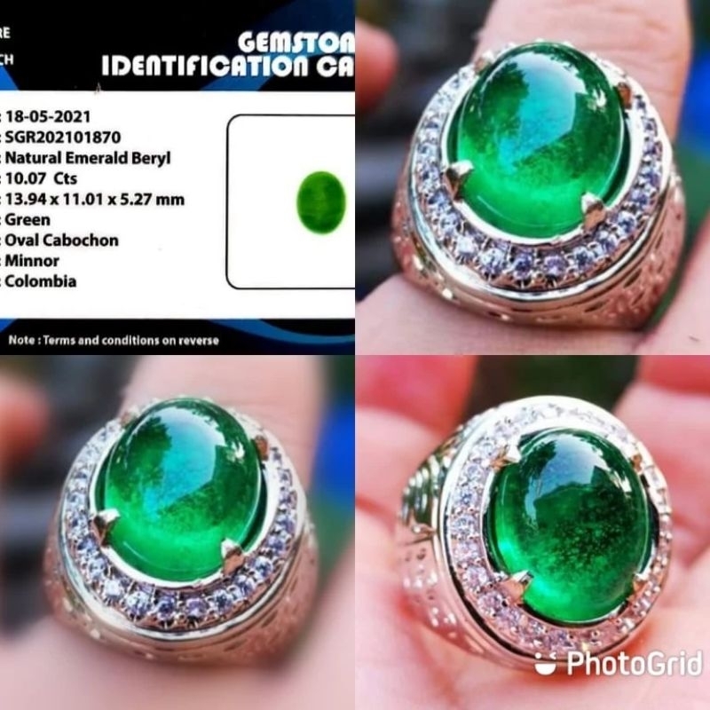 NATURAL EMERALD BERYL+MEMO SGR