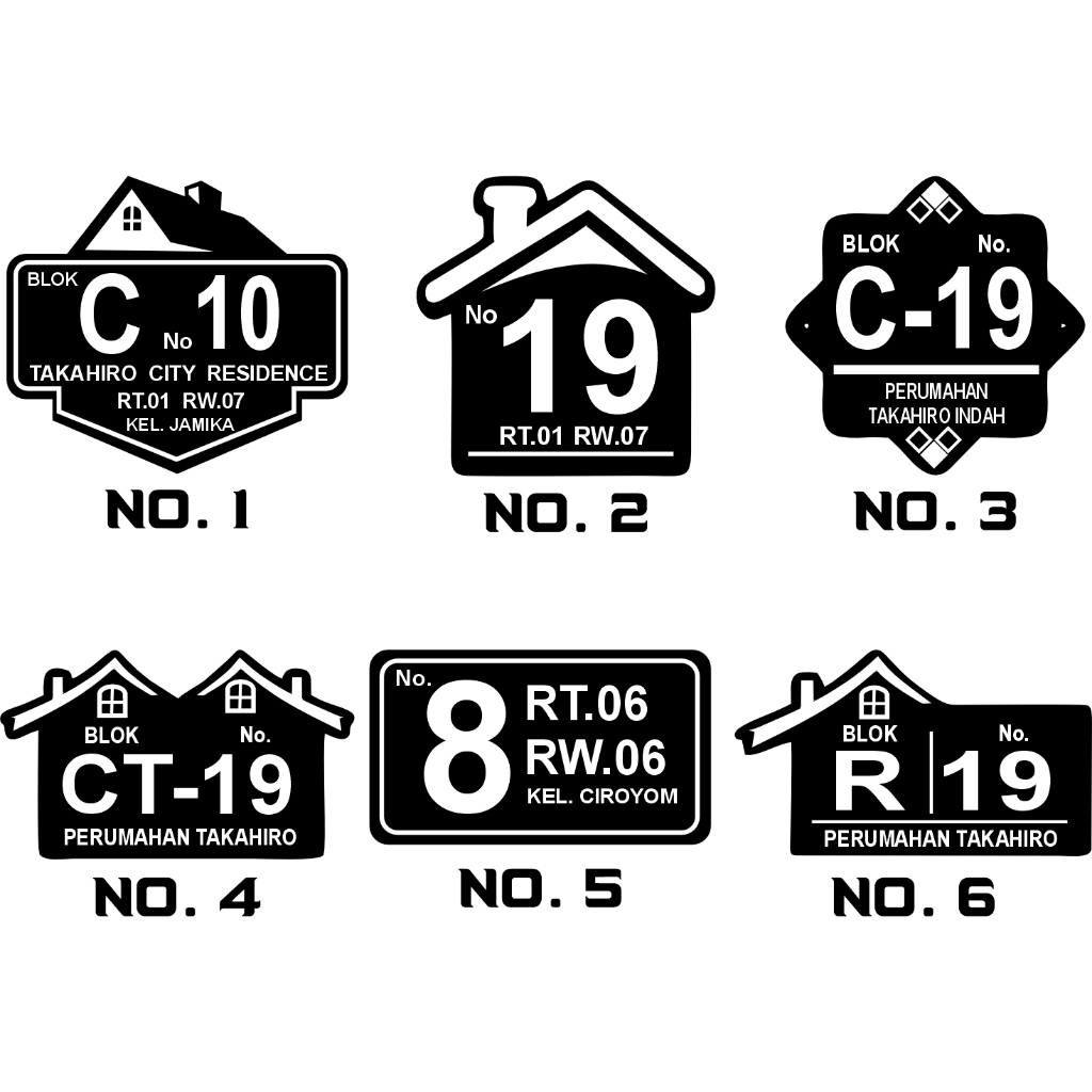 

NOMOR RUMAH AKRLIK CUSTOM