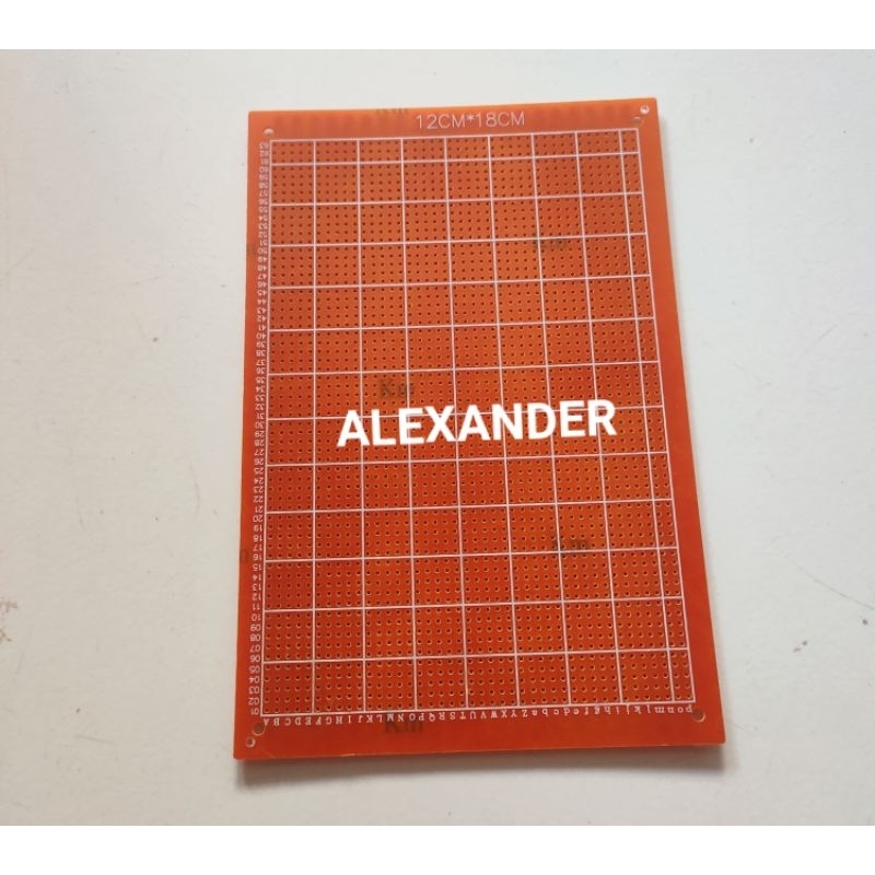 PCB BOLONG 12x18 CM Pcb Led PCB ic Pcb Untuk Stoplampu Running Motor