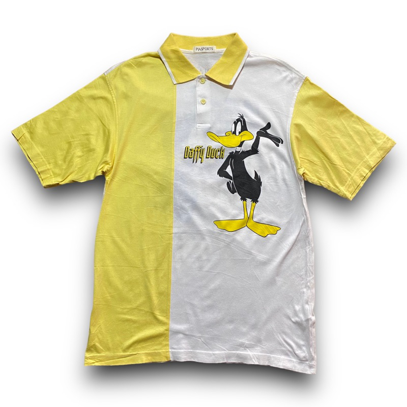 Vintage 1996 Warner Bros "Duffy duck" Polo Shirt