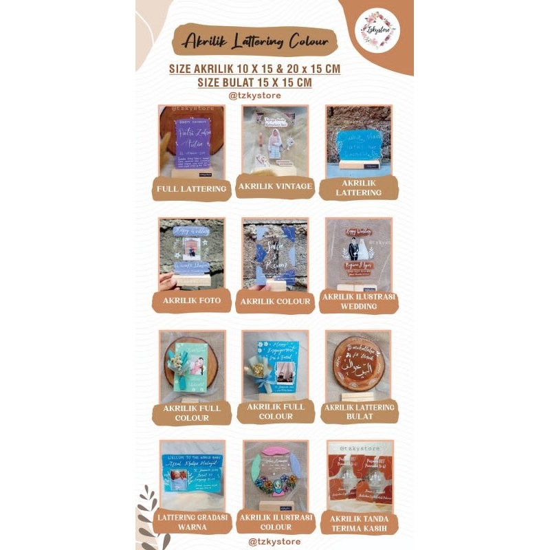 

AKRILIK / Kado Ultah/ Kado Wedding