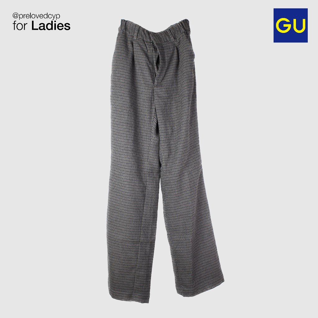 Preloved GU Checkered Vintage Pants