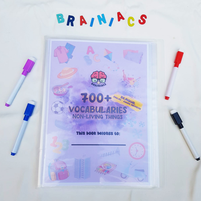 

VB-01, Vocabularies Book Non-Living Things Kosakata Wipe and Clean Edukasi Anak