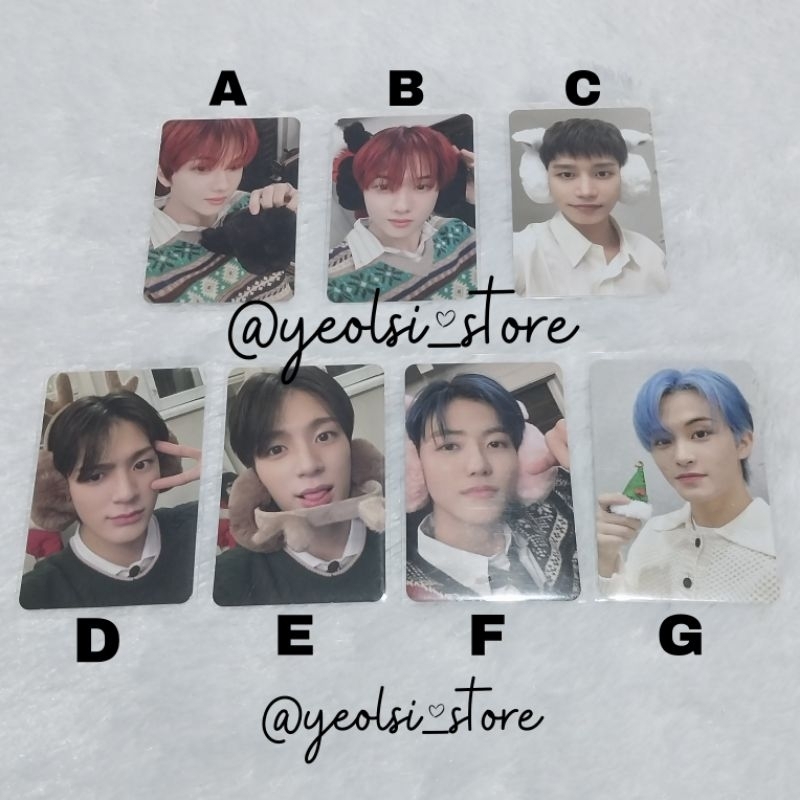 PC PINK CHRISTMAS PHOTOCARD NCT DREAM NCT 127 MURAH