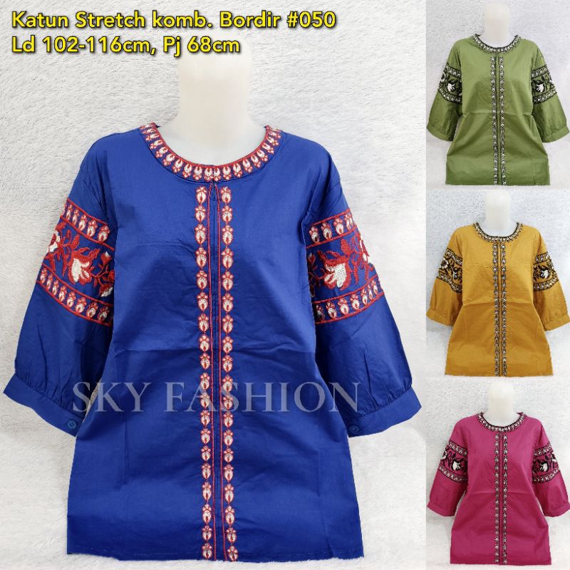 BLOUSE KATUN WANITA/BAJU ATASAN WANITA #050