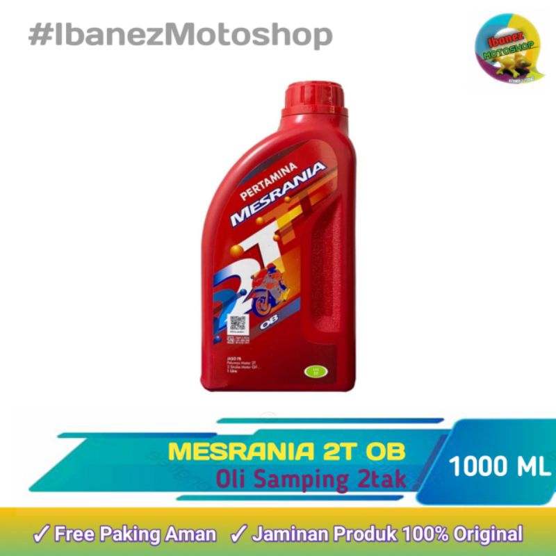 Mesrania 2t Ob Oli samping 2tak 1 Liter | Mesran Ob Sae30 (DIJAMIN ASLI)