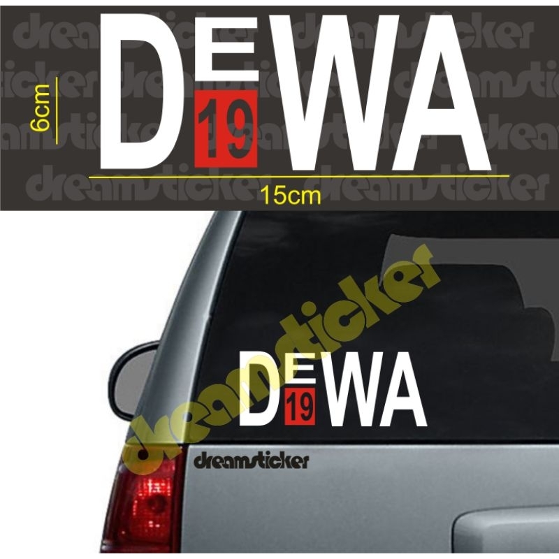 Cutting Sticker Dewa 19 Logo Band Stiker