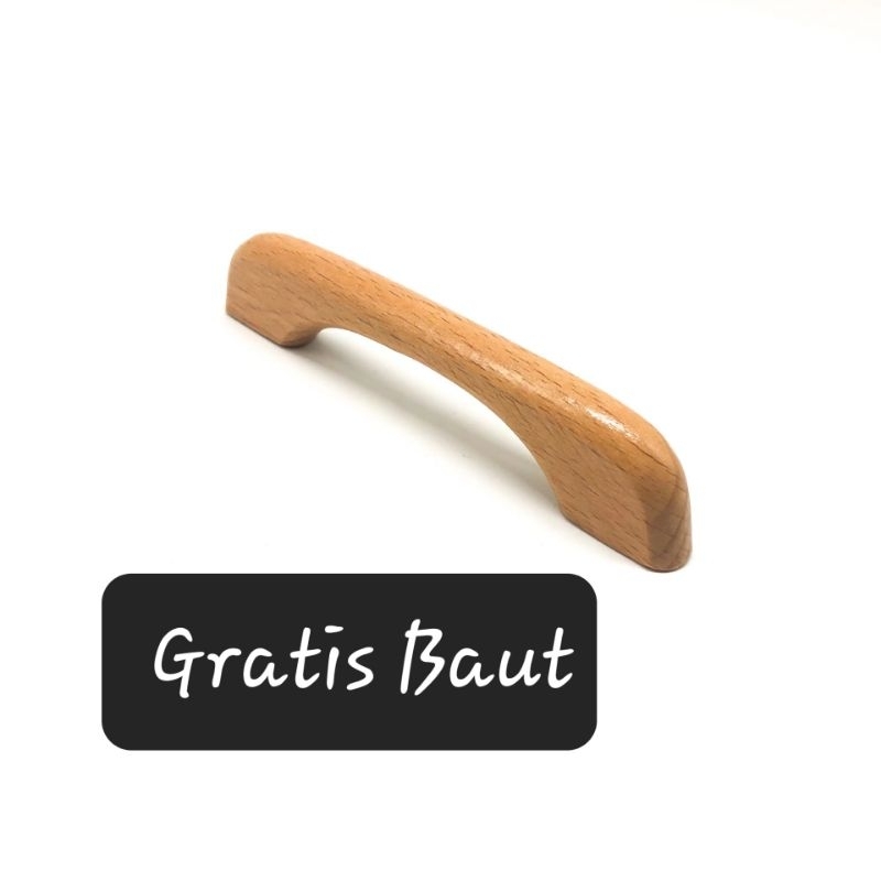 Tarikan Kayu lemari handle laci pintu KAYU SOLID