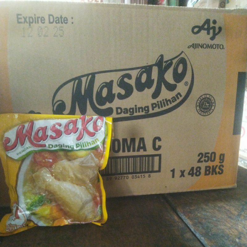 

masako rasa ayam 250 gram atau masako rencengan isi 24 bgks