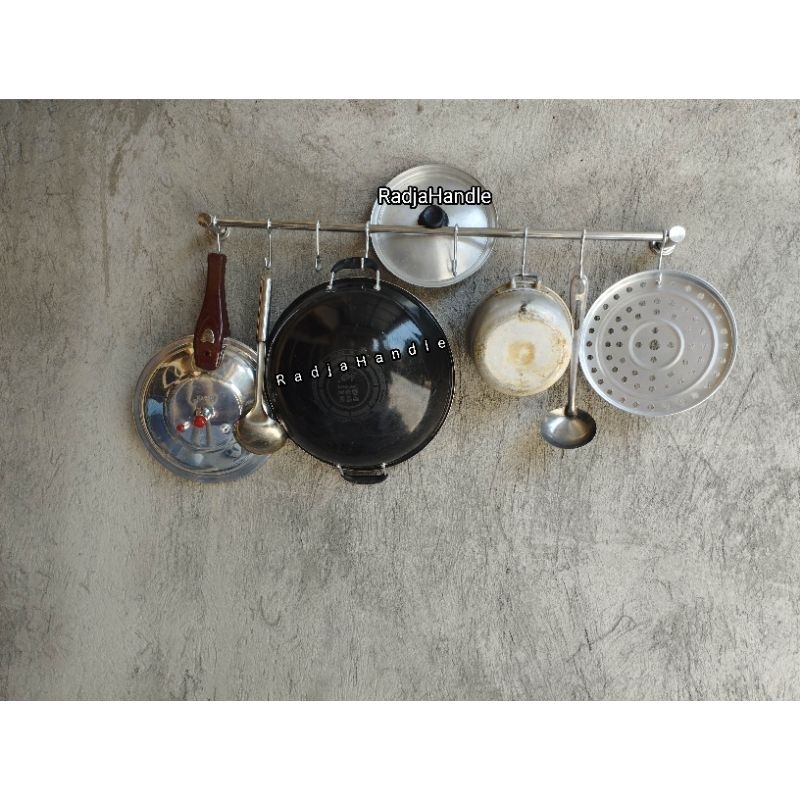 Jemuran handuk stainless gantungan handuk kamar mandi rak handuk tempel dinding kamar mandi