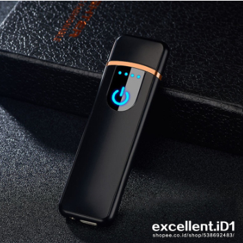 Ready Korek Api unik elektrik kecil fingerprint touch sensor led