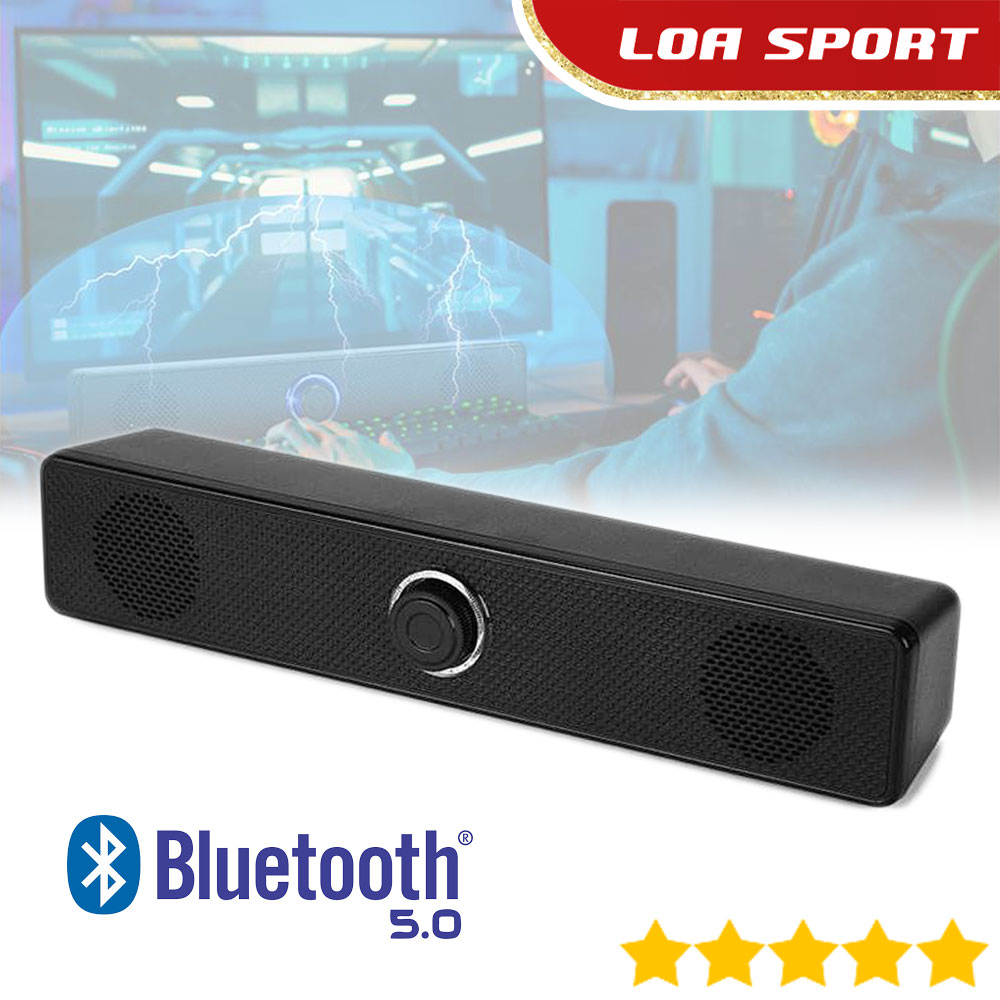 Speaker Soundbar Mini Bluetooth 5.0 AUX Input Gaming Home Theater
