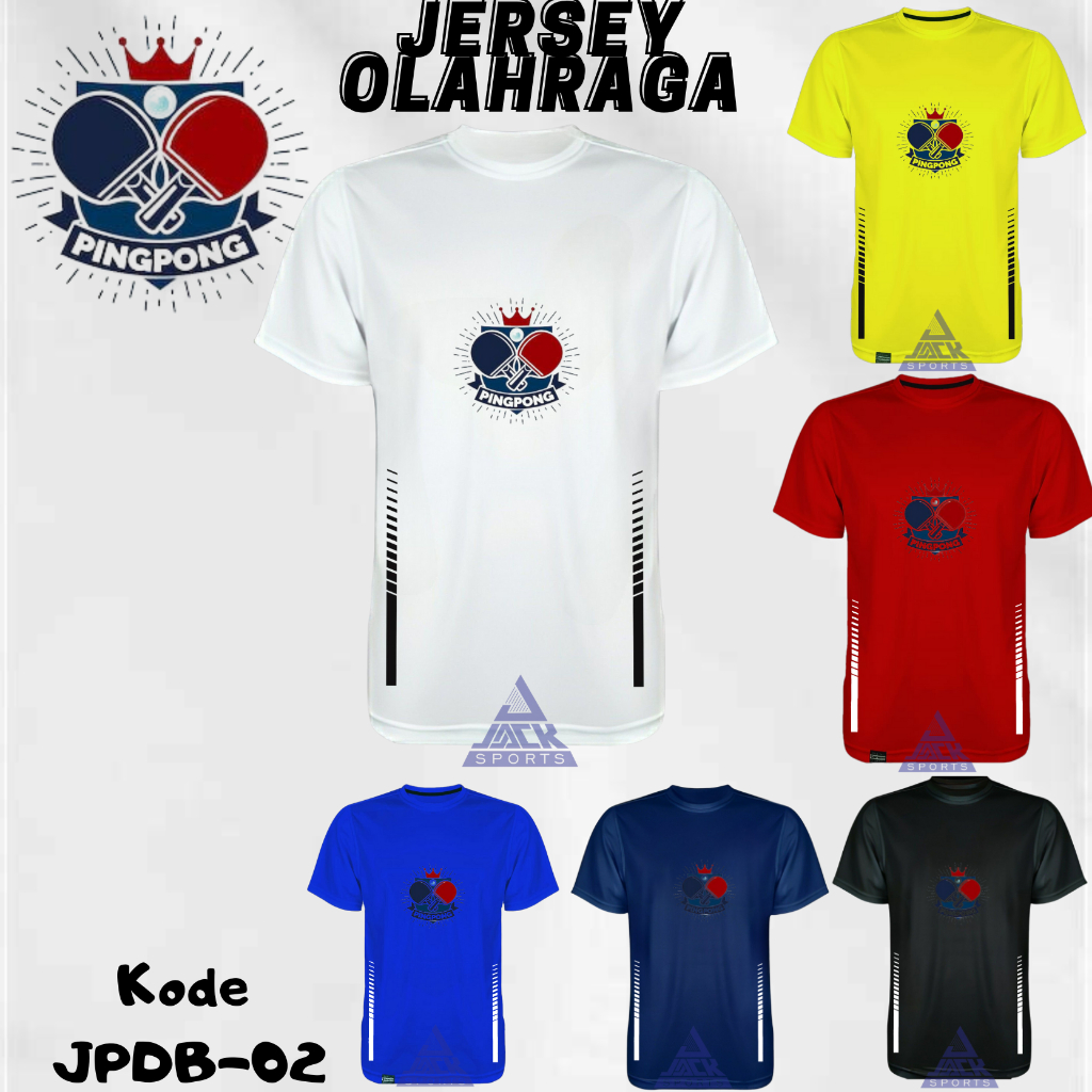 JPDB-02 SETELAN JERSEY PINGPONG TENIS MEJA BET HEART PREMIUM DEWASA JERSEY TENIS MEJA KAOS TENIS MEJ