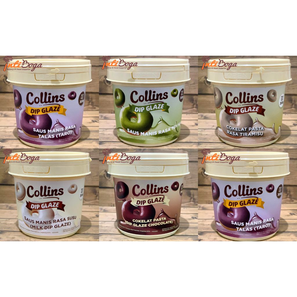 

Collins Dip Glaze 300gr - Donut Topping Donat