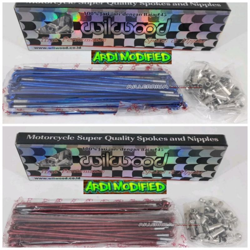 ruji jari jari biru merah wilwood