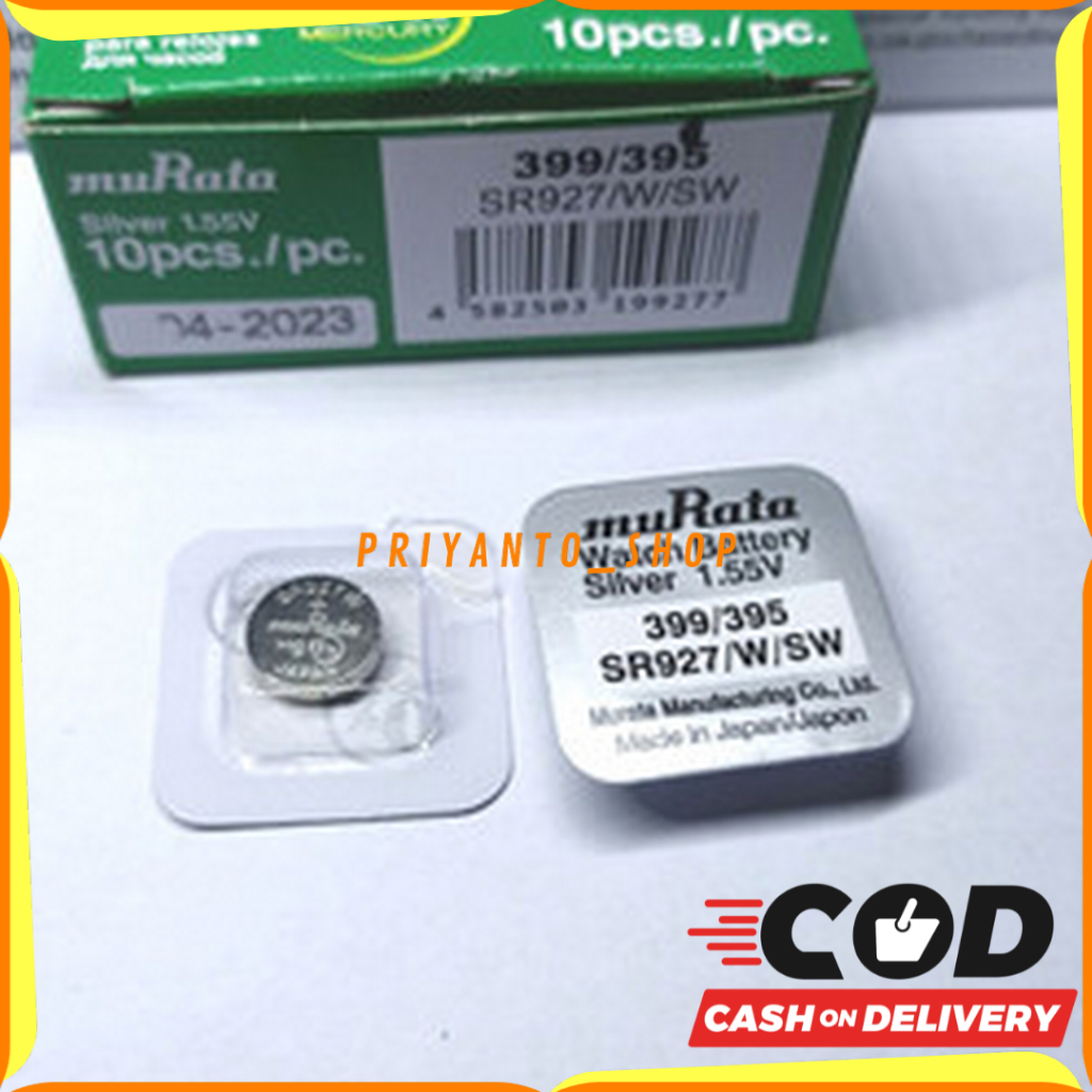 Baterai Batre Jam Tangan  SONY MURATA 395 399 SR927SW Single Park Original