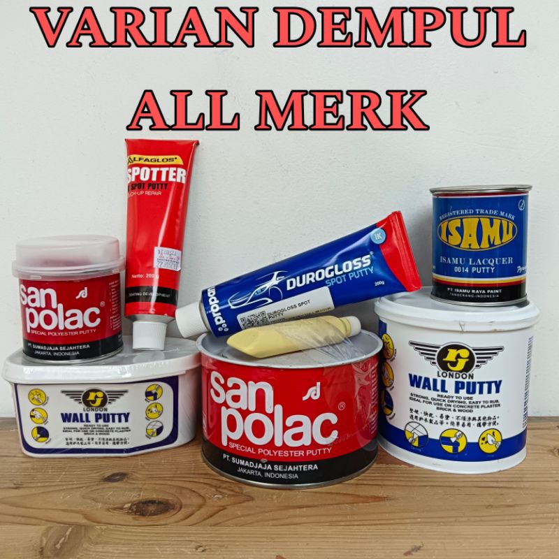 dempul wallputty dempul motor dempul mobil dempul instan durogloss dempul alfa gloss alfagloss sanpo