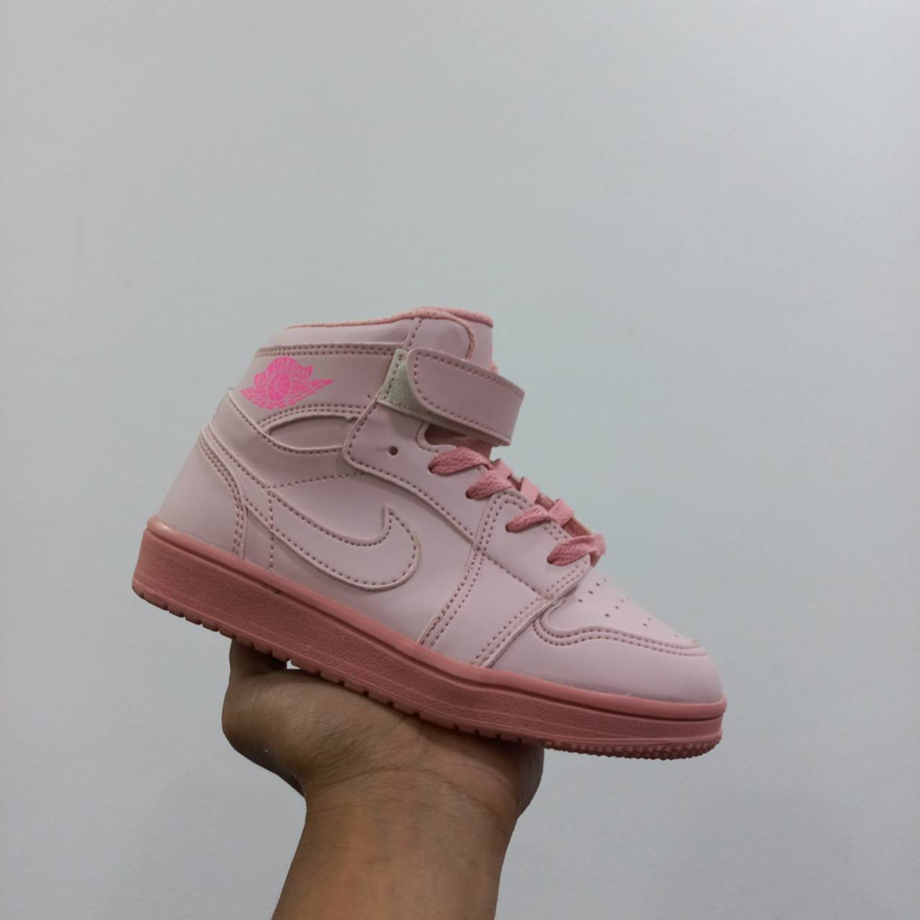 SEPATU ANAK AJ 1 HIGH FULL PINK