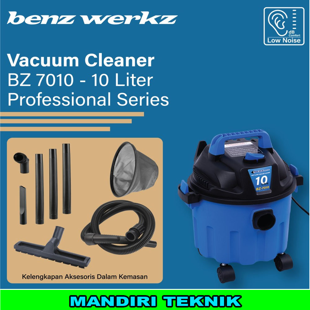BENZ Vacuum Cleaner 10 Liter Sedot Basah Kering 3 in1 Vacum Blower Wet Dry Penyedot Debu