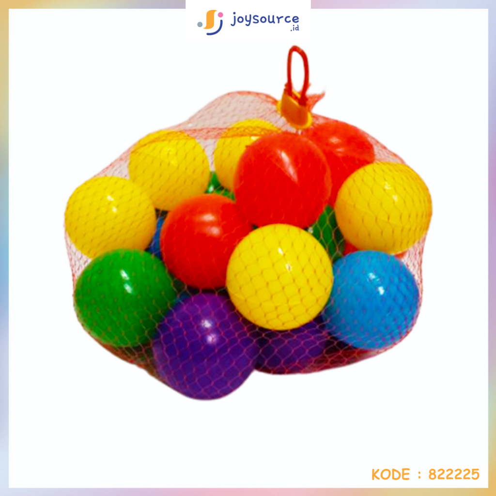 MAINAN BOLA MANDI PLASTIK ANAK WARNA WARNI ISI 25 PCS/ 50 PCS/ 100 PCS