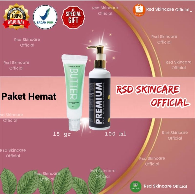 Paket RSD Skin + Gift / Rsd paket lotion premium 100 ml & butter 15 gr