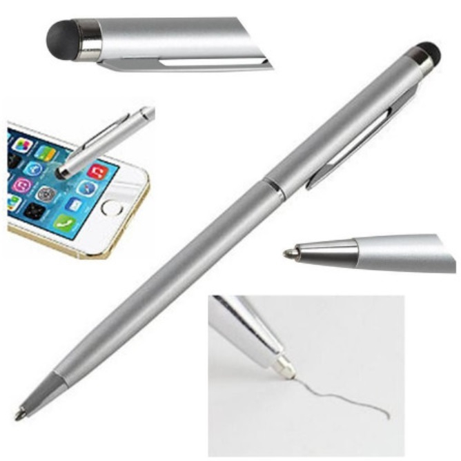 Ballpoint BOLPEN BULPEN POLPEN Pulpen pena Stylus + Pen 2IN1 Smartphone Hp Touchscreen Touch Screen Pena Sensitive Tablet