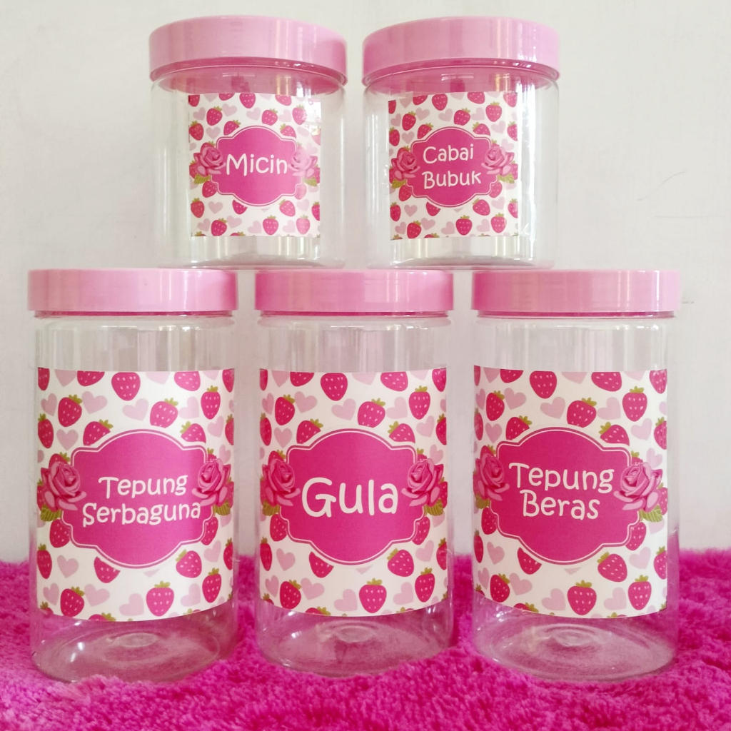 Toples Pink / Toples bumbu Strawberry / toples bumbu free stiker / toples tutup pink/ toples bumbu s